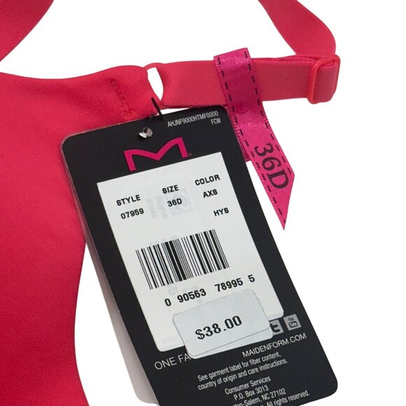 Maidenform Demi Coverage Women  T-Shirt Bra SZ 36D  Nylon Blend With Tags - Picture 5 of 8